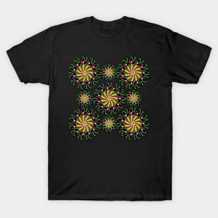 colourful floral pattern blossoming flower bloom blooming T-Shirt